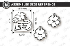 Mother's Day Personalized Keychains Laser Cut Bundle SVG Product Image 20