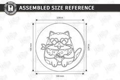Cat Coaster Laser Cut | Funny Kitty | Drink Coasters | CNC Product Image 2