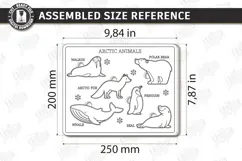 Wooden Kids Puzzle Laser Cut | Kids Laser | Arctic Animals Product Image 2