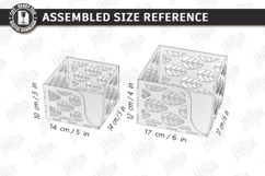 Acrylic Napkin Holder Laser Cut | Modern Napkin Stand SVG Product Image 2
