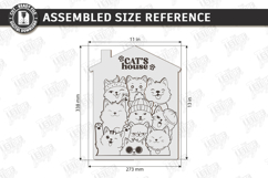 Cute Cats Wooden Puzzle for Kids Laser Cut | Montessori Toy Product Image 2
