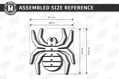 Flexible Animal Keychain Laser Cut | Bag Charm | Spider SVG Product Image 2