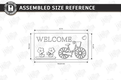 Miniature Welcome Sign Plaque Laser Cut Bundle | 3D Layered Product Image 16