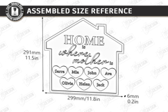 Family Name Signs Laser Cut Bundle | Mother's Day Gift Idea Product Image 16