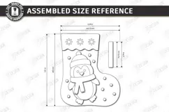 Felt Christmas Stocking | Decorative Christmas Sock |Penguin Product Image 2