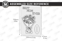 Mother's Day Wooden Card Laser Cut Bundle | Layered Card SVG Product Image 24