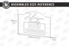 Home Cinema Sign Laser Cut |Movie Room Sign| Movie Night SVG Product Image 6