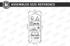 Book Lover Bookmark Laser Cut | Reading Accessories Laser Product Image 2