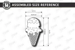 Ice Cream Coloring Laser Cut | Kids Craft | Coloring Toy SVG Product Image 2