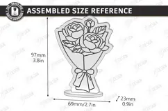 Mother's Day Wooden Card Laser Cut | Layered Card SVG | CNC Product Image 3