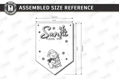 Personalized Santa Please Stop Here Banner Laser Cut | CNC Product Image 2