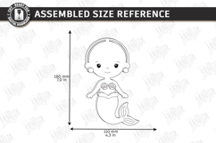 Kids Wooden Yarn Hair Craft Laser Cut | Kids Laser | Mermaid Product Image 2
