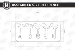 Wooden Key and Lock Puzzle Laser Cut | Montessori Toy | CNC Product Image 2