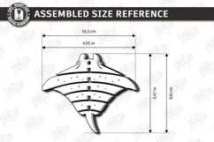 Flexible Animal Keychain Laser Cut | Bag Charm | Ramp SVG Product Image 2