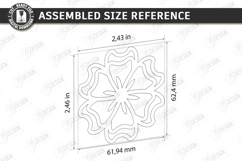 Flower Bag Tag Laser Cut | Macrame Keychain SVG | Boho Charm Product Image 2