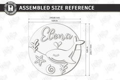 3D Kids Room Name Sign Laser Cut | Nursery Wall Decor | CNC Product Image 2