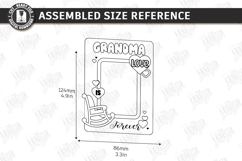 Mother's Day Personalized Photo Frames Laser Cut Bundle SVG Product Image 21