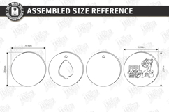 Guitar Pick Holder Laser Cut | Storage Box | Round Pick Box Product Image 2