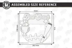 Personalized Sport Photo Frame Laser Cut | Baseball Coach Product Image 2