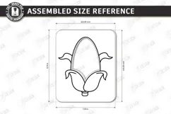 Coloring Game Laser Cut | Kids Laser | 3D Fruits | Corn SVG Product Image 2