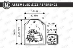 Tea Bag Bookmark Laser Cut | Reading Accessories | Glowforge Product Image 2