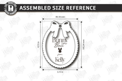 Easter Bunny Bait Tag Laser Cut | 3D Easter Basket Tags SVG Product Image 3