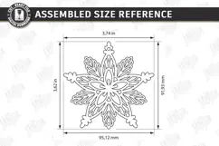 3D Layered Wooden Snowflake Laser Cut | Christmas Ornament Product Image 2
