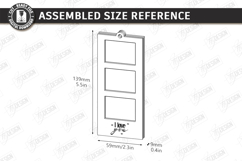 Photo Strip Frame Laser Cut | Keepsakes | Family Memory SVG Product Image 2