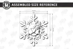Christmas Felt Cutlery Holder | Snowflake | Holiday Decor Product Image 2