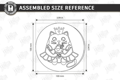 Cat Coaster Laser Cut Bundle | Funny Kitten Drink Coasters Product Image 17