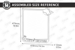 Felt Notes and Photo Organizer Laser Cut | Whale Wall Board Product Image 3