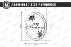 Acrylic Christmas Ornament Laser Cut | Christmas Tree Décor Product Image 2