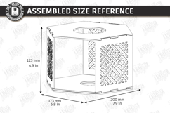 Essential Oil Burner Laser Cut | Aroma Lamp | Home Decor Product Image 2
