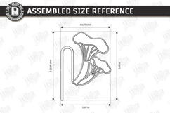 Stained Glass Style Plant Pot Clip Laser Cut | Garden Decor Product Image 2