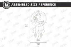 Wooden Wall Decor Laser Cut | Hanging Wall Art | Boho Design Product Image 2