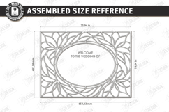 Stained Glass Wedding Welcome Sign Laser Cut Bundle | Floral Product Image 16