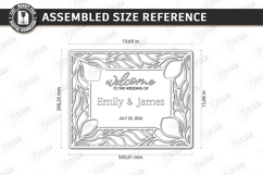 Wedding Welcome Sign Laser Cut Bundle | Floral Wedding Decor Product Image 5