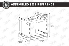 Mini Puppet Theater Laser Cut | Kids Laser | Nursery Decor Product Image 2