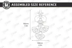 3D Leather Bag Charm Laser Cut | Bee | Floral Accessory SVG Product Image 2