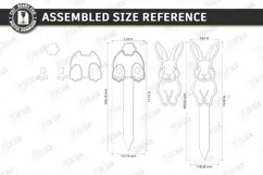 Wooden Garden Stake Laser Cut | Garden Sign | Bunny Laser Product Image 2