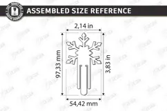 Christmas Bag Clip Laser Cut | Holiday | Snowflake Laser Cut Product Image 2