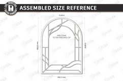 Stained Glass Wedding Welcome Sign Laser Cut Bundle | Floral Product Image 17