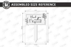Teacher Appreciation Plant Stake Laser Cut | Flower Pot Sign Product Image 4