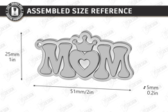 Mother's Day Keychain Laser Cut | Granny Keyring |Floral SVG Product Image 3
