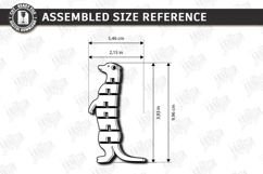 Flexible Animal Keychain Laser Cut | Bag Charm | Meerkat SVG Product Image 3