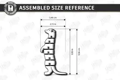 Flexible Animal Keychain Laser Cut | Bag Charm | Meerkat SVG Product Image 3
