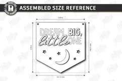 Nursery Wall Banner Laser Cut | Kids Room Sign | Wall Art Product Image 2