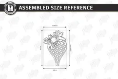 3D Layered Christmas Ornament Laser Cut | Christmas Decor Product Image 3