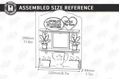Mother's Day Miniature Roombox Laser Cut | 3D Layered Boxes Product Image 2