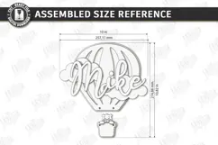 3D Kids Room Name Sign Laser Cut | Nursery Wall Decor | CNC Product Image 2